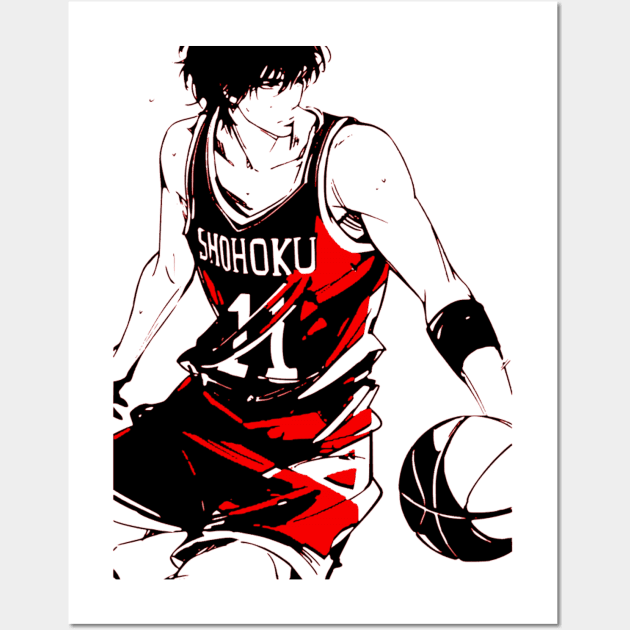 Kaede Rukawa Slam Dunk Wall Art by OtakuPapercraft